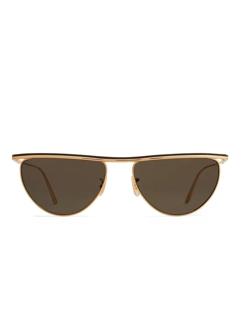 KHAITE cat-eye frame sunglasses - Gold - zdjęcie produktu nr 1