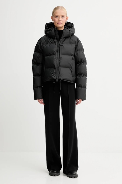 Rains kurtka przeciwdeszczowa Alta Short Puffer Jacket W3T3 kolor czarny zimowa 15150.01 - zdjęcie produktu nr 2
