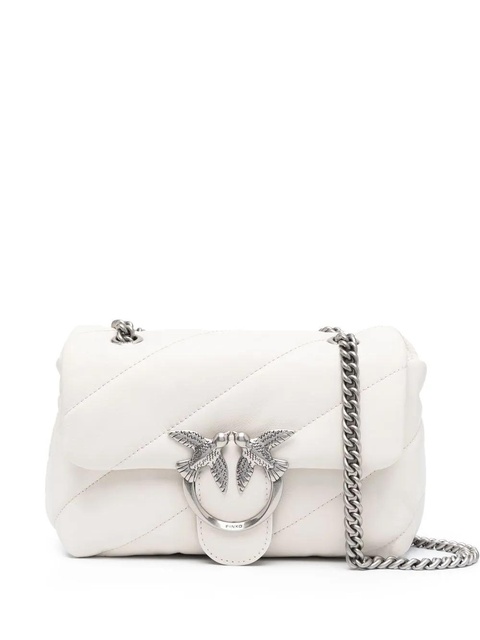 PINKO quilted sheepskin shoulder bag - White - zdjęcie produktu nr 1