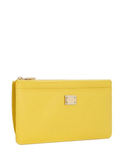 Dolce & Gabbana Dauphine leather wallet - Yellow - zdjęcie produktu nr 2