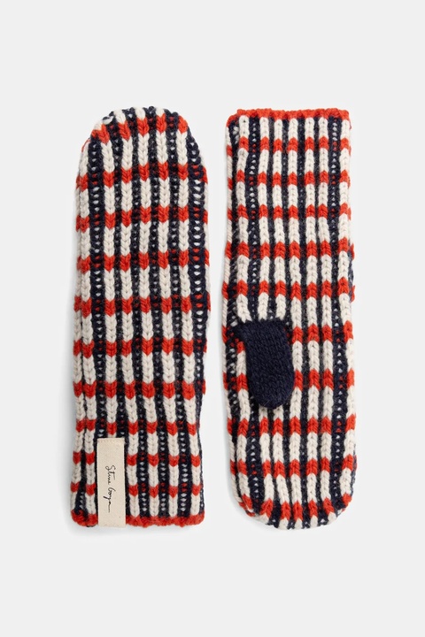 Stine Goya rękawiczki z dodatkiem wełny 0 damskie kolor czerwony SG-AW25-A043-2425 - zdjęcie produktu nr 2