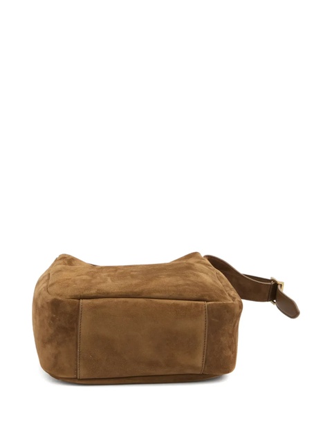Saint Laurent Le 5 à 7 suede shoulder bag - Brown - zdjęcie produktu nr 2