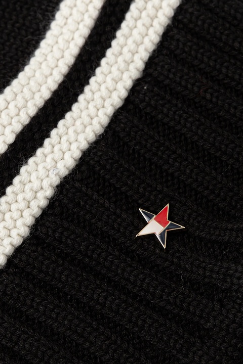 Tommy Jeans czapka z dodatkiem wełny kolor czarny AW0AW18311 - zdjęcie produktu nr 1