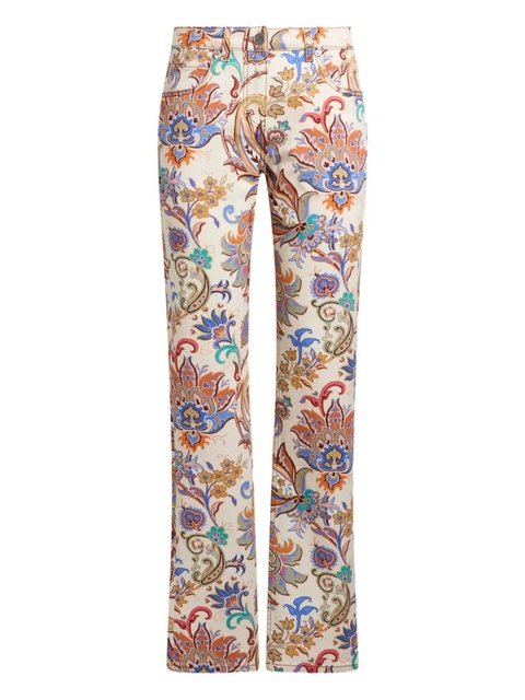 ETRO floral-print straight jeans - Neutrals - zdjęcie produktu nr 1