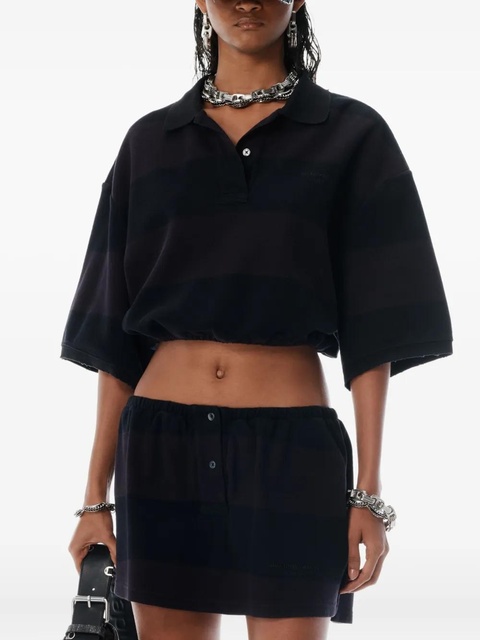 Alexander Wang cropped polo shirt - Black - zdjęcie produktu nr 2