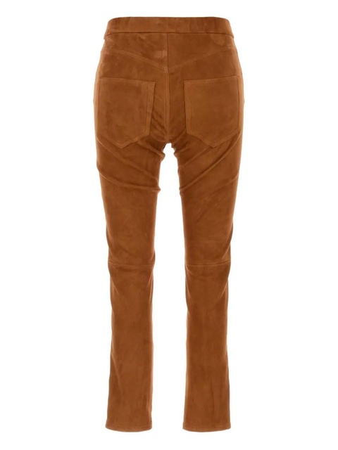 ISABEL MARANT suede back-pockets trousers - Brown - zdjęcie produktu nr 2
