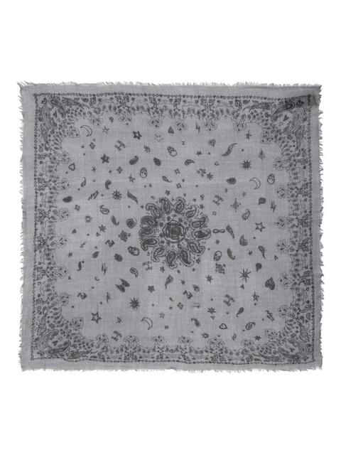 Zadig&Voltaire Nuage frayed bandana - Grey - zdjęcie produktu nr 1