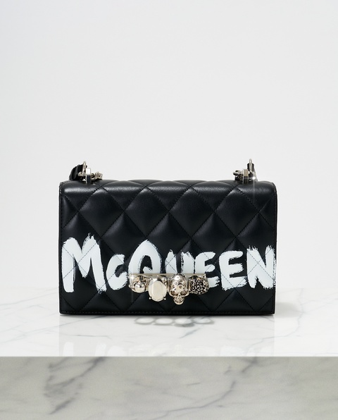 ALEXANDER MCQUEEN - Pikowana torebka z logo - zdjęcie produktu nr 1