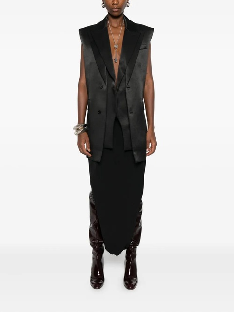 Jean Paul Gaultier asymmetric midi skirt - Black - zdjęcie produktu nr 1
