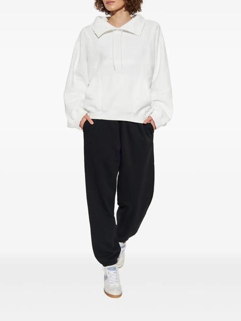 MM6 Maison Margiela drawstring spread-collar sweatshirt - White - zdjęcie produktu nr 2