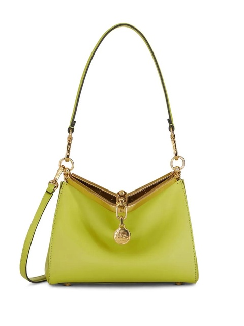 ETRO Vela leather shoulder bag - Green - zdjęcie produktu nr 1