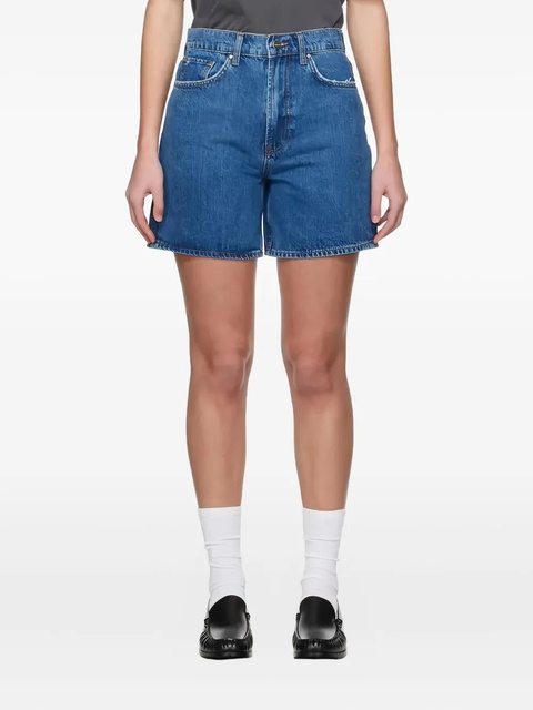 ANINE BING cotton denim shorts - Blue - zdjęcie produktu nr 1