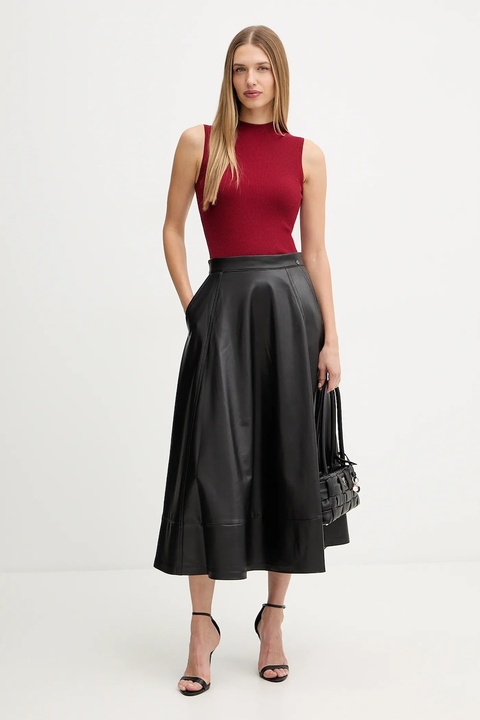 BOSS kamizelka kolor bordowy z półgolfem 50473237 - zdjęcie produktu nr 2