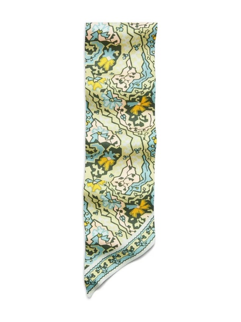 Tory Burch paisley ribbon tie - Blue - zdjęcie produktu nr 2