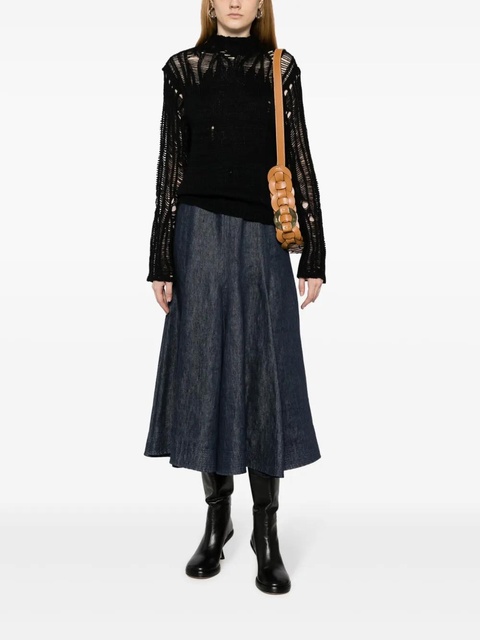 Chloé mock-neck gradient-effect jumper - Black - zdjęcie produktu nr 2