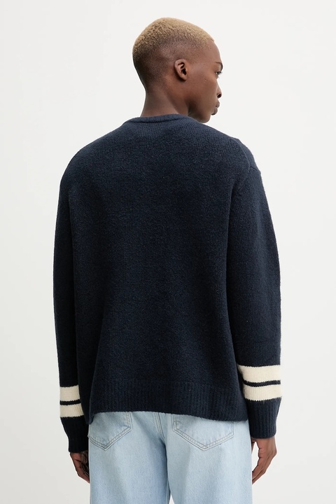 New Era sweter z domieszką wełny kolor granatowy 60684329 - zdjęcie produktu nr 2