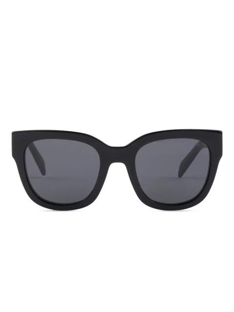 Prada Eyewear logo rectangle-frame sunglasses - Black - zdjęcie produktu nr 2