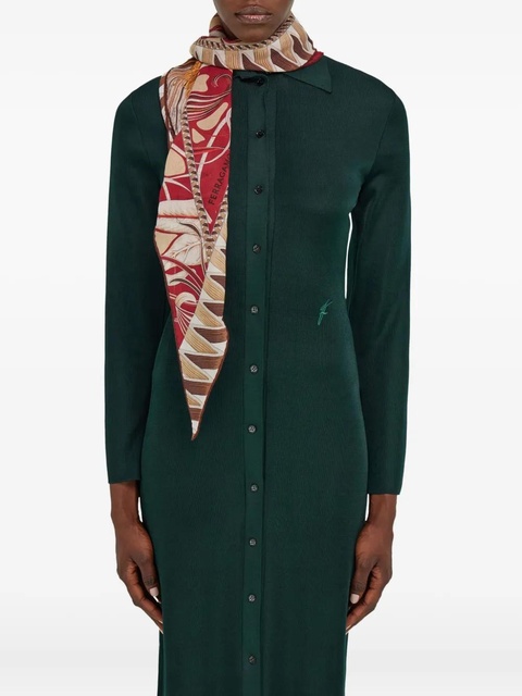 Ferragamo diamond-shaped floral-print scarf - Neutrals - zdjęcie produktu nr 2