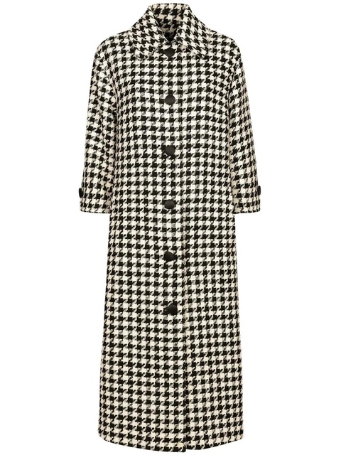 Dolce & Gabbana houndstooth trench coat - Black - zdjęcie produktu nr 1