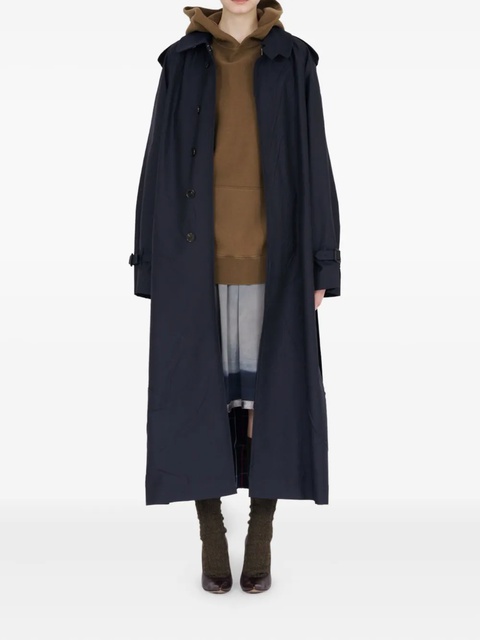 Maison Margiela long raincoat - Blue - zdjęcie produktu nr 2