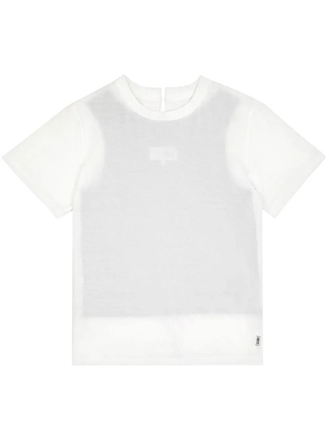 MM6 Maison Margiela layered cotton T-shirt - White - zdjęcie produktu nr 1