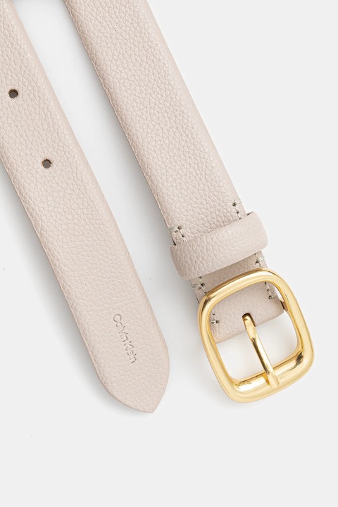 Calvin Klein pasek skórzany damski kolor beżowy LV04F7023G - zdjęcie produktu nr 2
