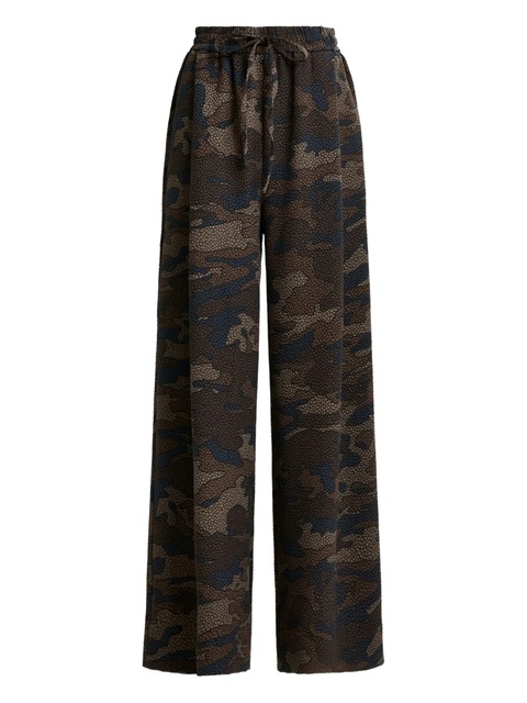 Essentiel Antwerp Itchy camouflage-textured trousers - Brown - zdjęcie produktu nr 1