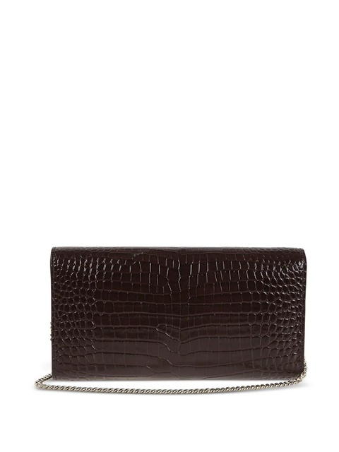 Jimmy Choo crocodile-effect clasp bag - Brown - zdjęcie produktu nr 2