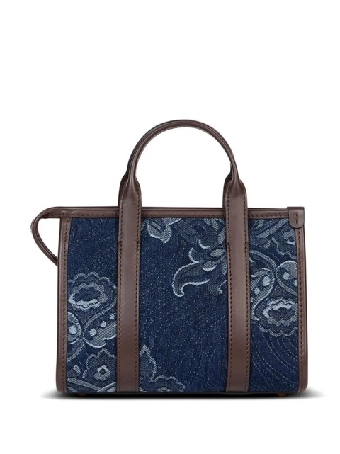 ETRO mini floral-jacquard denim tote bag - Blue - zdjęcie produktu nr 2