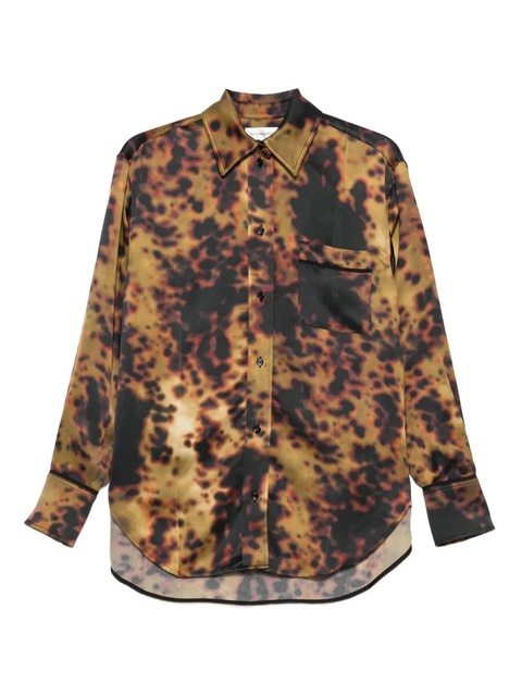 Victoria Beckham tortoiseshell-print shirt - Brown - zdjęcie produktu nr 1