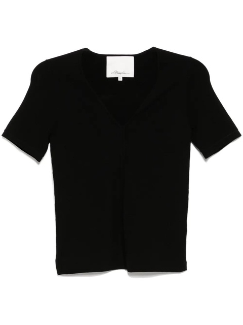 3.1 Phillip Lim compact rib tee - Black - zdjęcie produktu nr 2