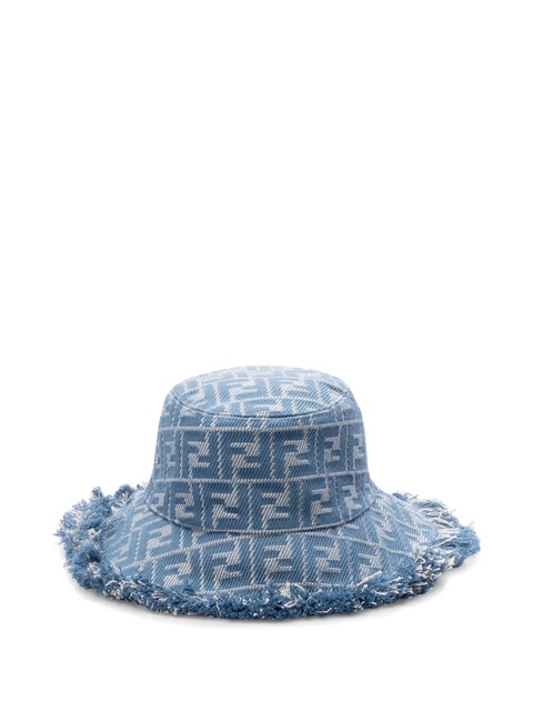 FENDI FF cotton bucket hat - Blue - zdjęcie produktu nr 2