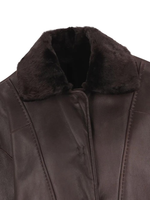 Max Mara reversible leather coat - Brown - zdjęcie produktu nr 2