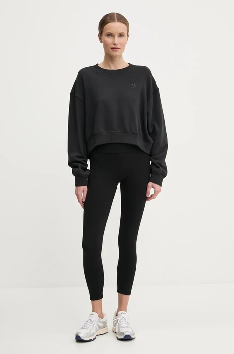 adidas Originals bluza bawełniana Nelson damska kolor czarny z nadrukiem JC8335 - zdjęcie produktu nr 2