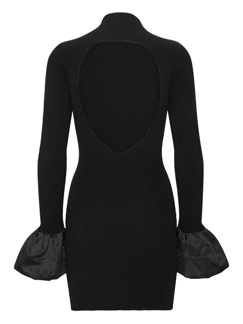 ROTATE BIRGER CHRISTENSEN cutout knit mini dress - Black - zdjęcie produktu nr 1