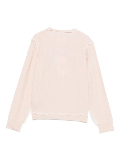 Maison Margiela floral-embroidered cardigan - Pink - zdjęcie produktu nr 2