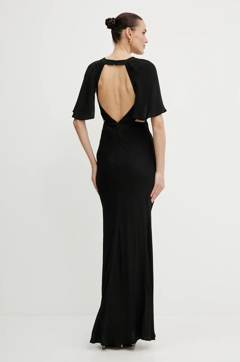 Twinset sukienka kolor czarny maxi prosta 251TS2012 - zdjęcie produktu nr 2