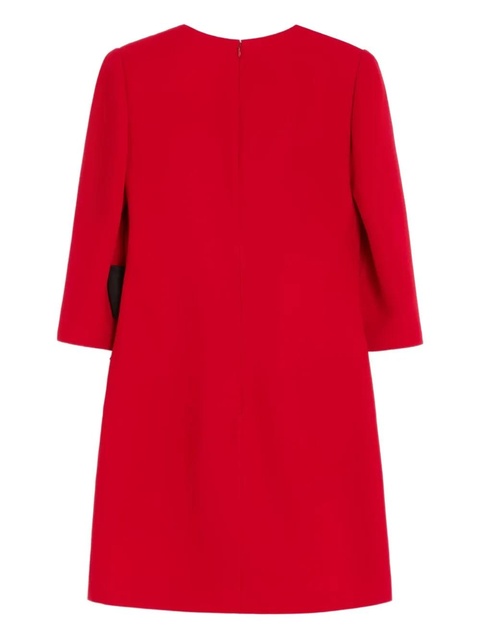 Valentino Garavani bow-detail silk mini dress - Red - zdjęcie produktu nr 2