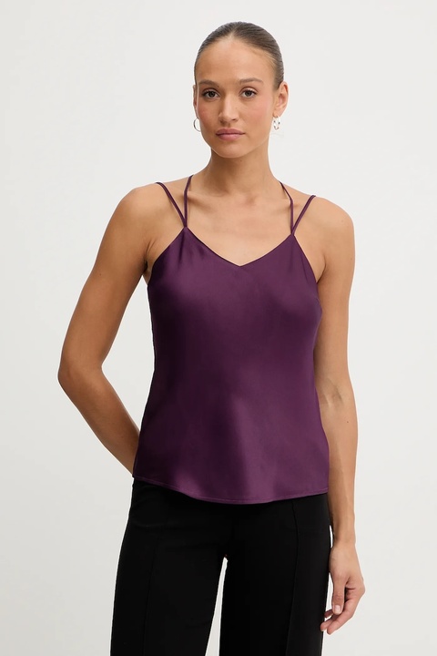 Twinset bluzka damska kolor fioletowy gładka 252TT2373 - zdjęcie produktu nr 1