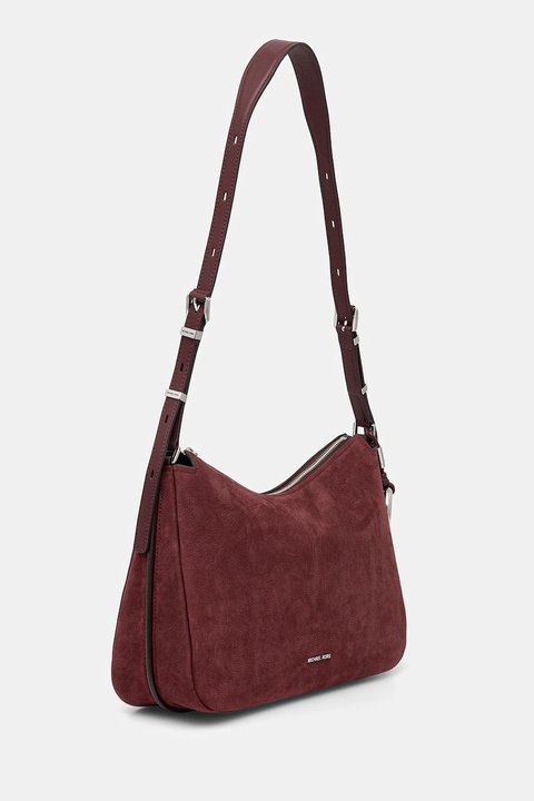 MICHAEL Michael Kors torebka nubukowa kolor bordowy 30F5SY5M2L - zdjęcie produktu nr 2