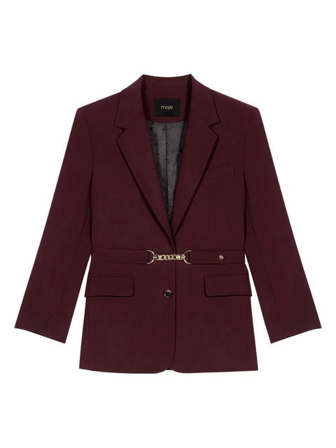Maje chain-detail blazer - Red - zdjęcie produktu nr 1