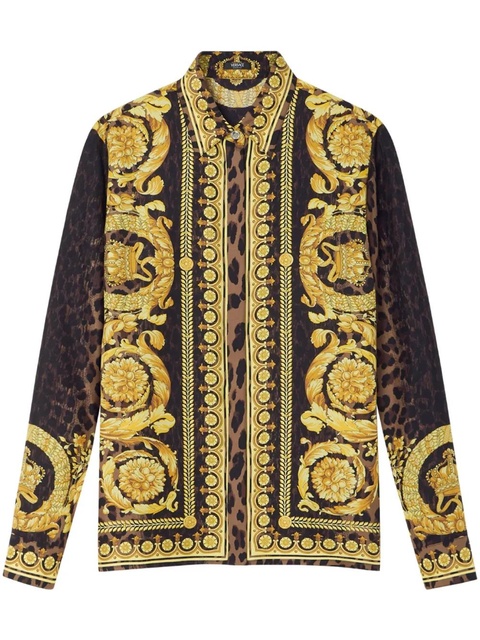 Versace Wild Barocco silk shirt - Black - zdjęcie produktu nr 1