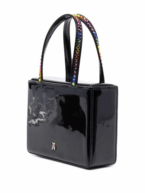 Amina Muaddi leather mini bag - Black - zdjęcie produktu nr 2