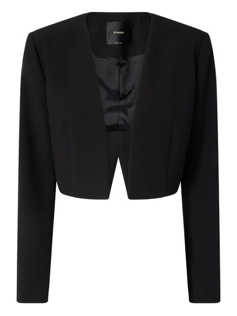 PINKO cropped V-neck jacket - Black - zdjęcie produktu nr 1