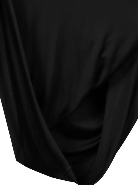 Victoria Beckham crystal-embellished draped midi dress - Black - zdjęcie produktu nr 1