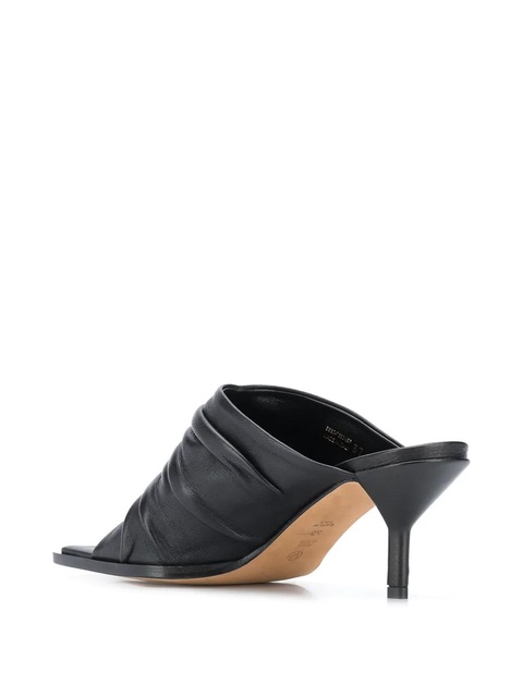 3.1 Phillip Lim 70mm pleated square toe sandals - Black - zdjęcie produktu nr 2