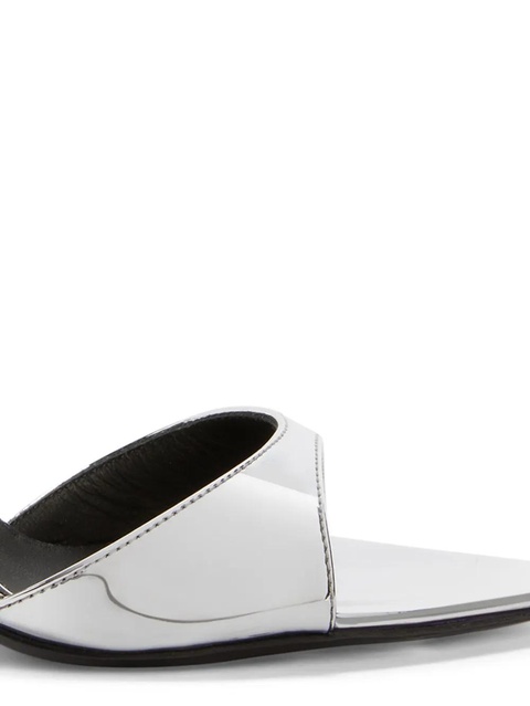 Giuseppe Zanotti 70mm Intriigo leather sandals - Silver - zdjęcie produktu nr 1