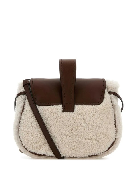 Prada shearling crossbody bag - Brown - zdjęcie produktu nr 2