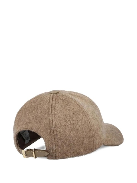 Max Mara logo-plaque cashmere cap - Brown - zdjęcie produktu nr 2