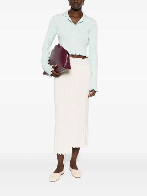 Jil Sander asymmetric midi skirt - Neutrals - zdjęcie produktu nr 2